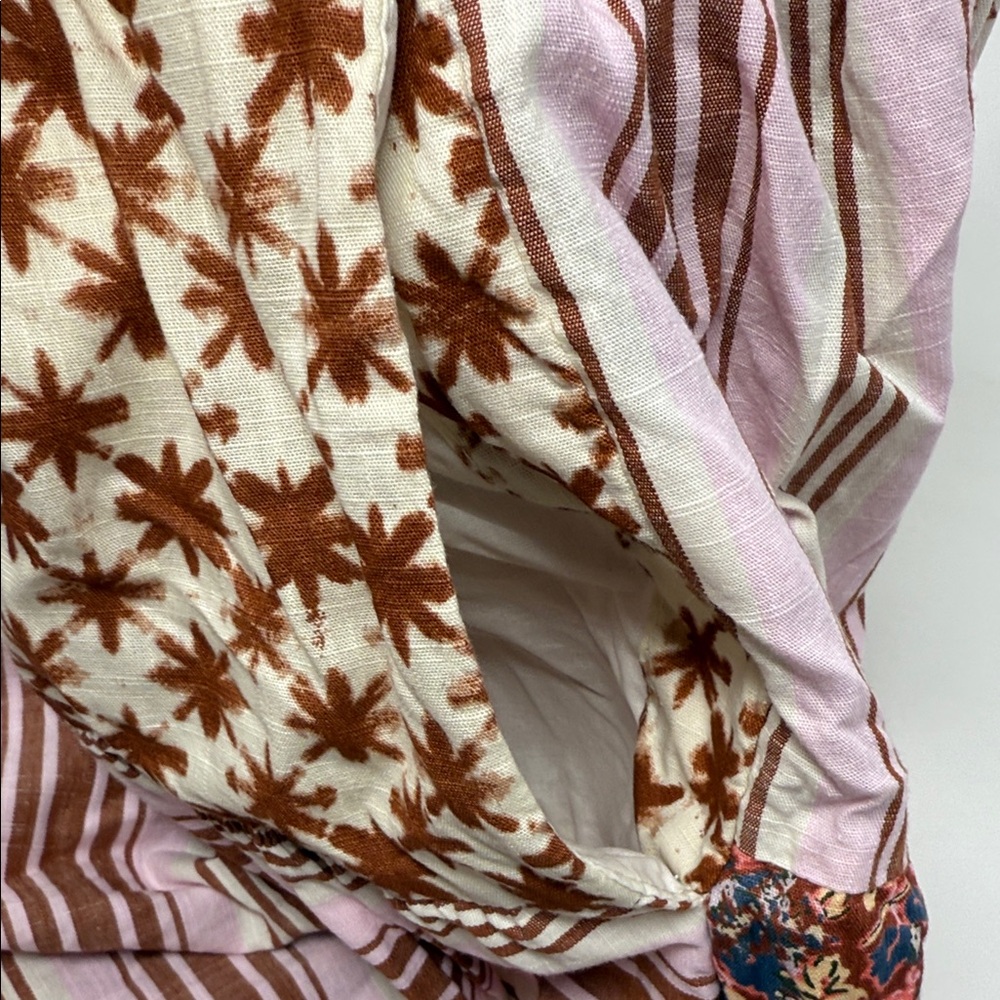 Women’s Vintage Floral Patchwork Skirt - elastic waist band. 33 “ long Size M - Picture 11 of 11